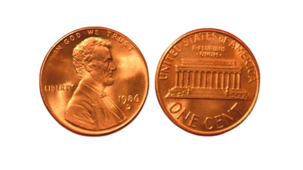 1986 Full Red Penny
