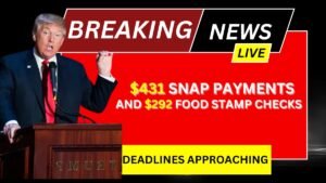 $431 SNAP Payments and $292 Food Stamp Checks: Deadlines Approaching