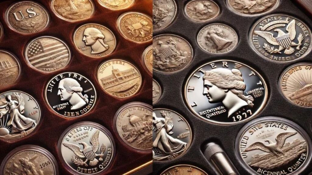 Comparison of Bicentennial Quarter with other rare coins