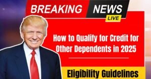 How to Qualify for Credit for Other Dependents in 2025: Eligibility Guidelines