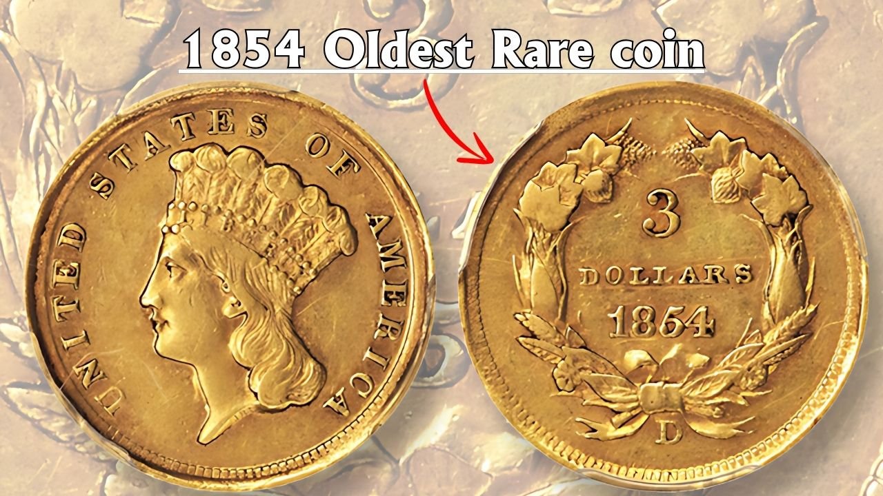 1854 Oldest Rare coin Historical Context: 